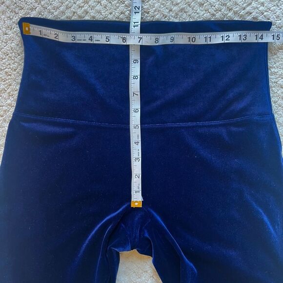 SPANX Tummy Control Lapis Night Blue Velvet Career Casual Leggings Pants SZ 1X - Picture 10 of 15